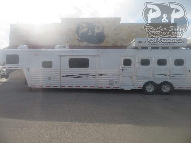 2005 Bloomer Duster Conversions 4 Horse Slant Load Trailer 18 FT LQ With Slides w/ Ramps 2005 Bloomer Duster Conversions 4 Horse Slant Load Trailer 18 FT LQ With Slides w/ Ramps