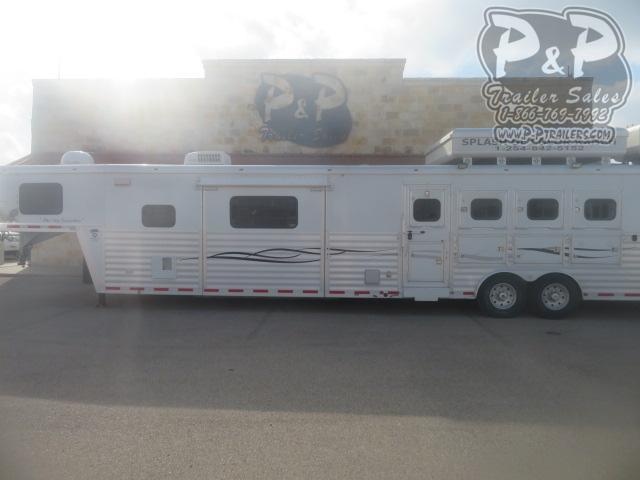 2005 Bloomer Duster Conversions 4 Horse Slant Load Trailer 18 FT LQ With Slides w/ Ramps 2005 Bloomer Duster Conversions 4 Horse Slant Load Trailer 18 FT LQ With Slides w/ Ramps