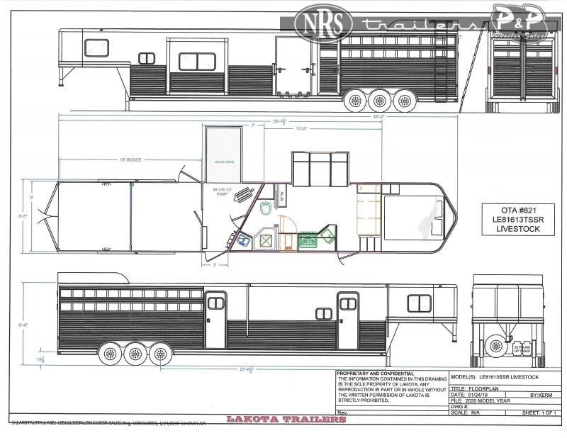 2022 Lakota LE81613TSR 36 ' Livestock Trailer LQ 2022 Lakota LE81613TSR 36 ' Livestock Trailer LQ