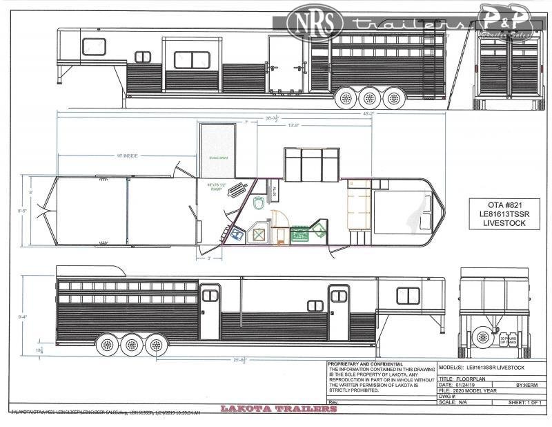 2022 Lakota LE81613TSR 36 ' Livestock Trailer LQ 2022 Lakota LE81613TSR 36 ' Livestock Trailer LQ