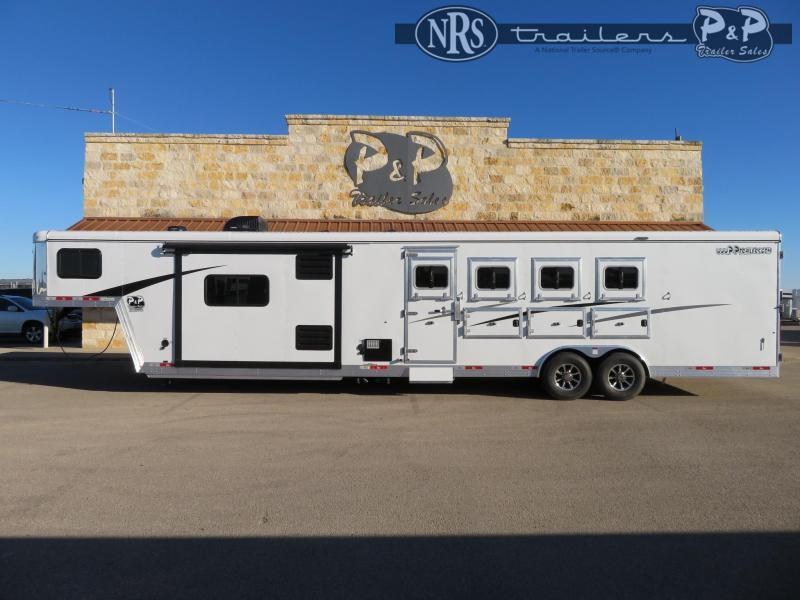 2020 Bison Trailers 8413TBRSL 4 Horse Slant Load Trailer 13 FT LQ w/ Slideouts 2020 Bison Trailers 8413TBRSL 4 Horse Slant Load Trailer 13 FT LQ w/ Slideouts