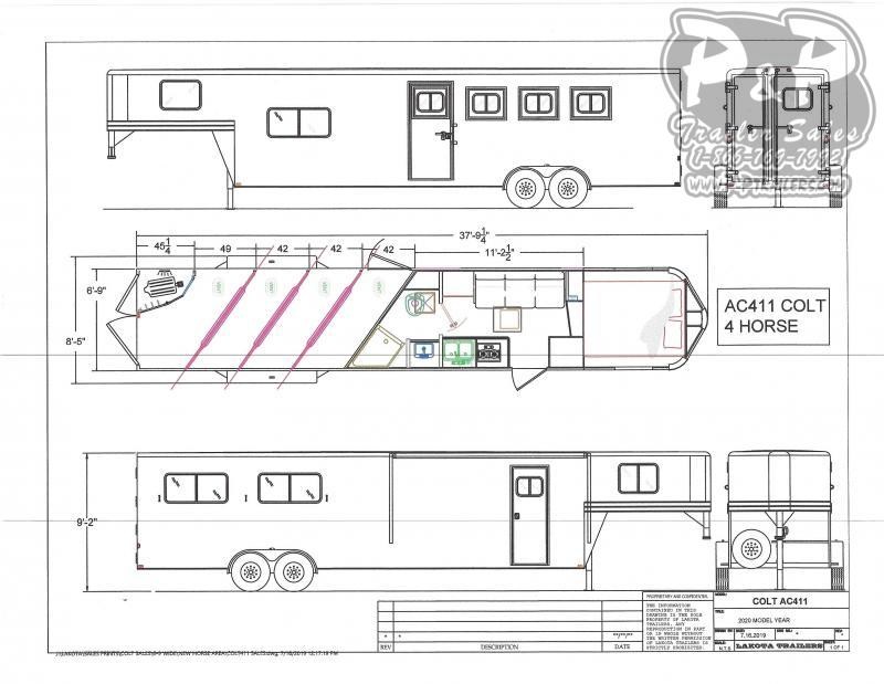 2021 Lakota Colt AC411NS 4 Horse Slant Load Trailer 11 FT LQ 2021 Lakota Colt AC411NS 4 Horse Slant Load Trailer 11 FT LQ