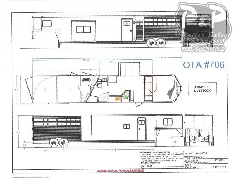 2021 Lakota Charger LE81415 35 ' Livestock Trailer LQ 2021 Lakota Charger LE81415 35 ' Livestock Trailer LQ