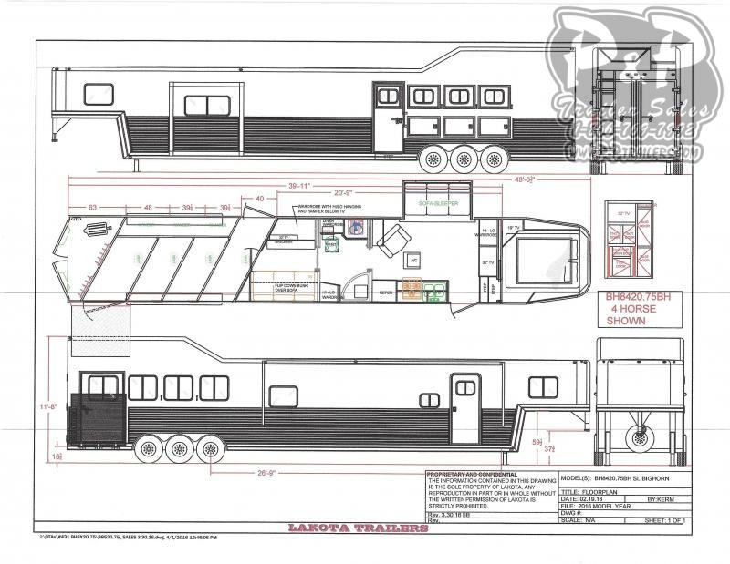 2021 Lakota Bighorn BH8420TRSL 4 Horse Slant Load Trailer 20 FT LQ With Slides w/ Ramps 2021 Lakota Bighorn BH8420TRSL 4 Horse Slant Load Trailer 20 FT LQ With Slides w/ Ramps