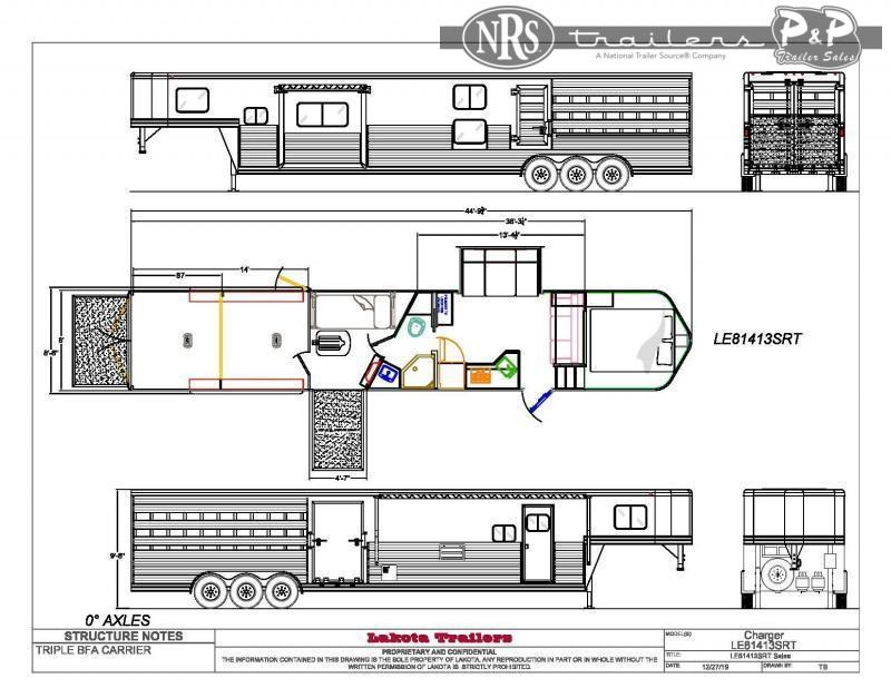 2022 Lakota Charger LE81413T 34 ' Livestock Trailer LQ 2022 Lakota Charger LE81413T 34 ' Livestock Trailer LQ