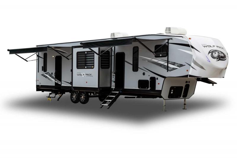 2022 Forest River Cherokee Wolf Pack 355pack14 42 Toy Hauler Rv Lightweight Travel Trailer Dealer Find Travel Trailers In Beaumont Tx