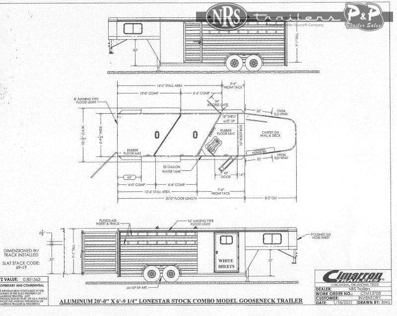 2022 Cimarron Trailers Lonestar 20 ' Livestock Trailer 2022 Cimarron Trailers Lonestar 20 ' Livestock Trailer