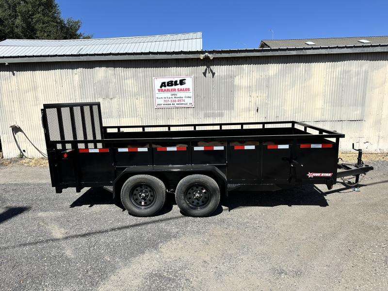2024 Five Star LT015 6.5x12 7k CLT 2 Ft Sides Utility Trailer