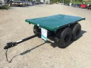 2026 Bosski 1600# GVWR Flatbed Tand Axle Steel Utilit 
