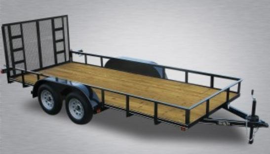 2024 Quality 77" x 16 Tandem Axle Landscape Trailer - Economy