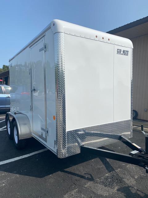 2021 Car Mate Trailers CM612CC-HD Enclosed Cargo Trailer With Barn Doors White 2021 Car Mate Trailers CM612CC-HD Enclosed Cargo Trailer With Barn Doors White