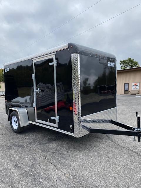 2021 Car Mate Trailers CM612CC -6'W Single Axle Custom Cargo Trailer - BLACK W/ RAMP DOOR 2021 Car Mate Trailers CM612CC -6'W Single Axle Custom Cargo Trailer - BLACK W/ RAMP DOOR