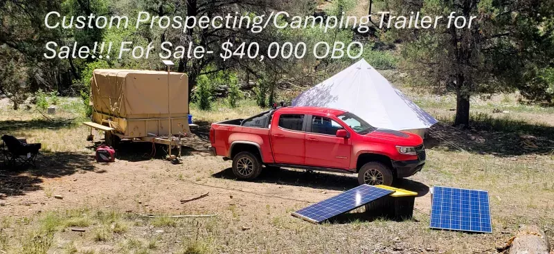 Custom Army Prospecting/Camping Trailer