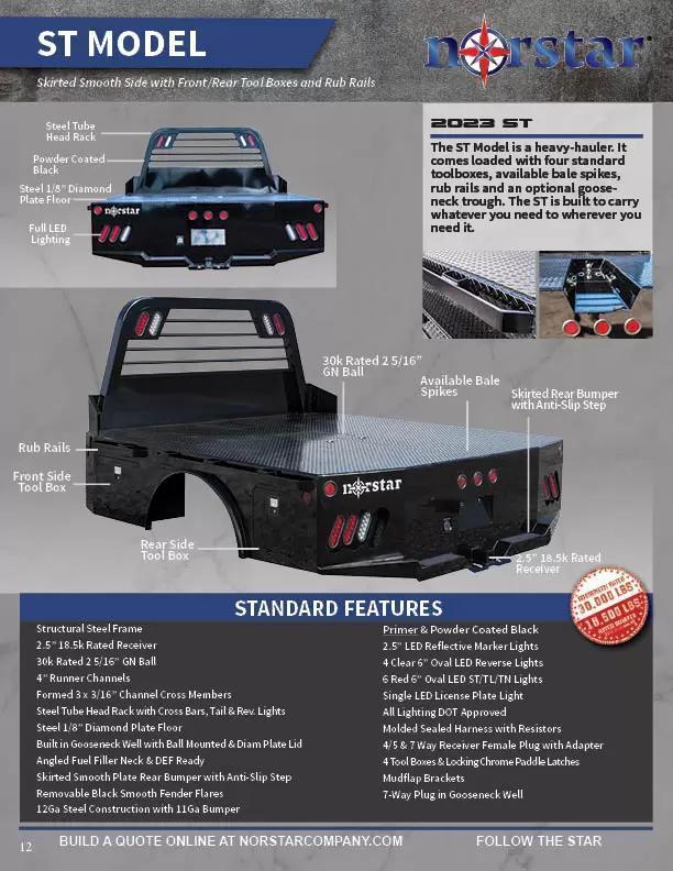 2025 Norstar ST Truck Bed