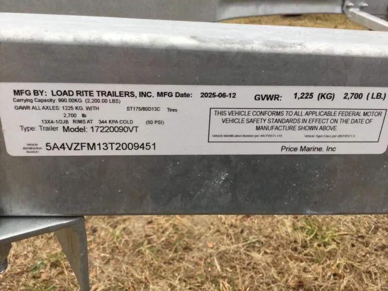 new Watercraft Trailers Load Rite  for sale, in Millsboro, DE Thumbnail 3