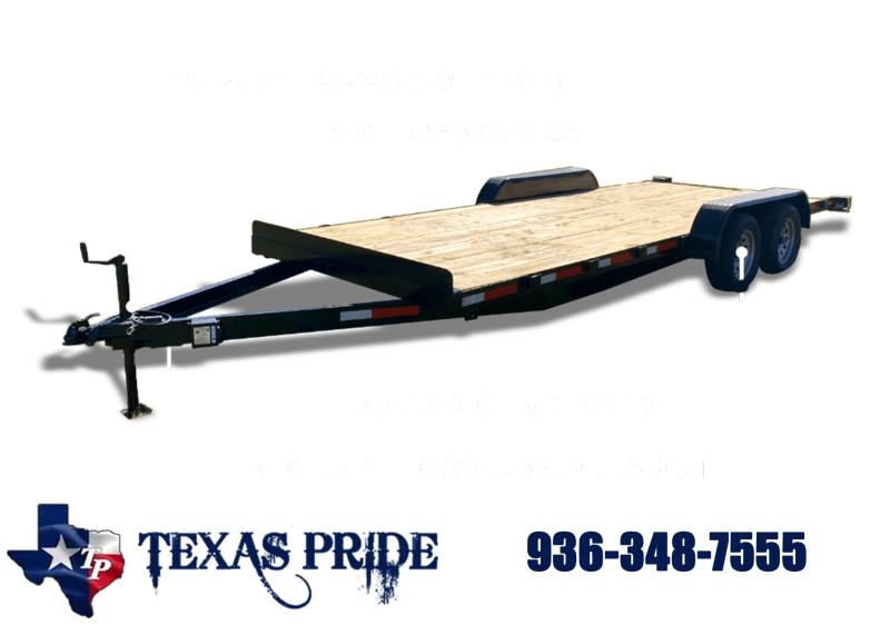 2023 Texas Pride Trailers 7'x18' Wood Deck 7k lb GVWR Single Car Hauler Trailer Car / Racing Trailer