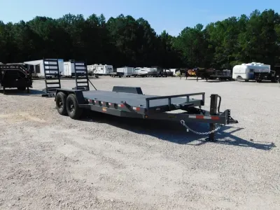 2027 Covered Wagon Trailers Covered Wagon Prospector 7x20 Full Metal Deck 7k Axles