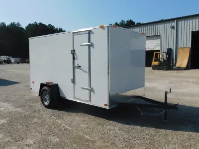 2027 Covered Wagon Trailers Covered Wagon ECONOMY 6x12 with Ramp Door