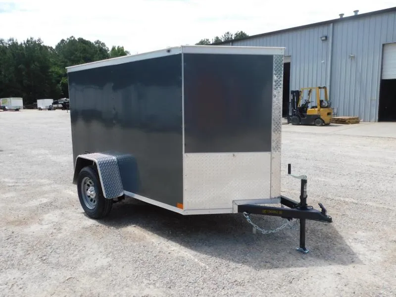 2026 Covered Wagon Trailers Covered Wagon Gold Series 5x8 Vnose Enclosed Cargo Trailer with Swing