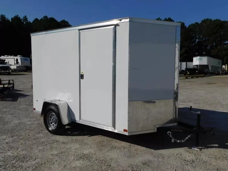 2025 Covered Wagon Trailers Gold Series 6x10 Vnose with Ramp Door Cargo / Enclosed Trailer