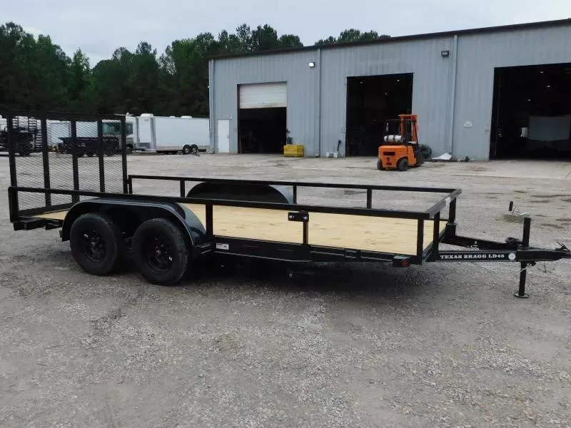 2025 Texas Bragg Trailers 16LD with Rear Tailgate Utility Trailer