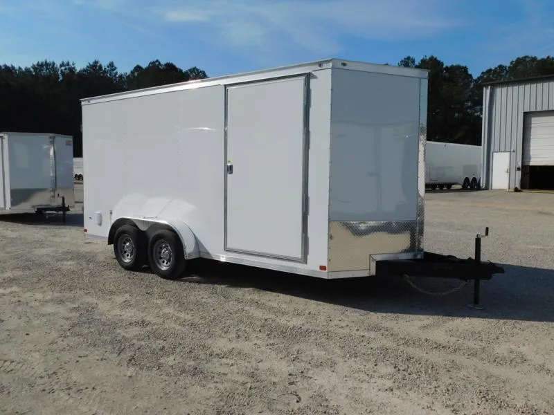 2026 Covered Wagon Trailers Covered Wagon Gold Series 7x16 Vnose with Double Rear Doors 7' Inside
