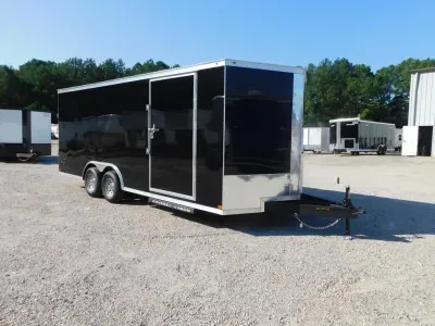 2026 Covered Wagon Trailers Covered Wagon Gold Series 8.5x20 Vnose with 7' Inside 5200 axles