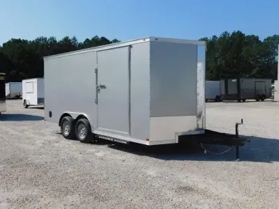 2026 Covered Wagon Trailers Covered Wagon Gold Series 8.5x16 Vnose with 5200lb Axles 7' Inside