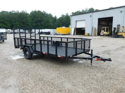 2027 Covered Wagon Trailers Covered Wagon Prospector 6.5'X14' with 24" Expanded Metal Sides Heavy