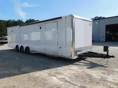 2026 Covered Wagon Trailers Covered Wagon Gold Series 34' with Cabinets on the Sidewall Loaded