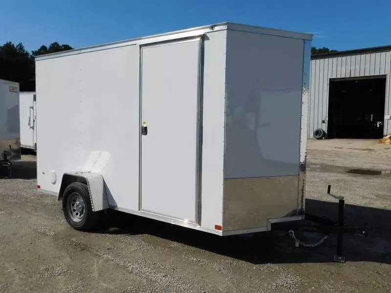 2025 Covered Wagon Trailers Gold Series 6x12 Cargo Trailer with Ramp 7' Inside Cargo / Enclosed T