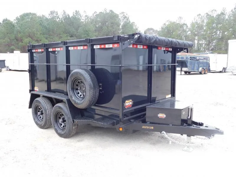 2025 Covered Wagon Trailers Prospector 6x10 with 48" Sides and 5200LB Axles Dump Trailer