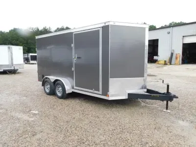 2027 Covered Wagon Trailers Covered Wagon Gold Series 7x14 Vnose with Ramp Door