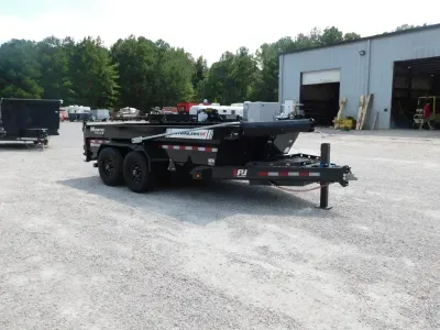 2027 PJ Trailers PJ Trailers DT1 83"x14' Telescoping with Voyager Upgrade Pkg and 7k Axles