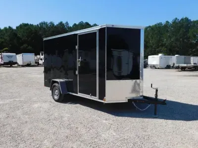 2026 Covered Wagon Trailers Covered Wagon Gold Series 6x12 Vnose with Ramp