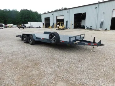2027 Covered Wagon Trailers Covered Wagon Prospector 7 X 20 Open with 5200lb Axles Aluminum Ramps