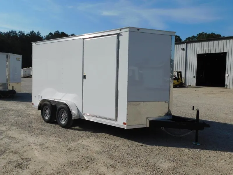 2026 Covered Wagon Trailers Covered Wagon Gold Series 7x14 Vnose with Double Rear Doors 7' Inside