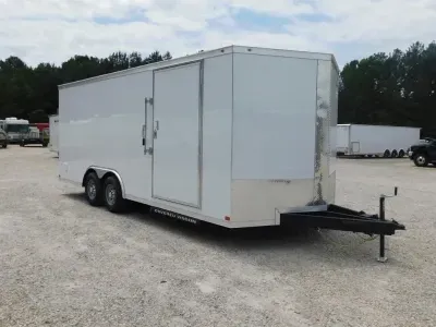 2026 Covered Wagon Trailers Covered Wagon Gold Series 8.5x20 Vnose with 5200lb Axles 7' Inside