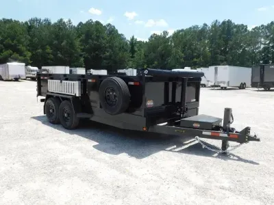 2026 Covered Wagon Trailers Covered Wagon Prospector 7x16 Telescoping with 24" Sides 7K Axles
