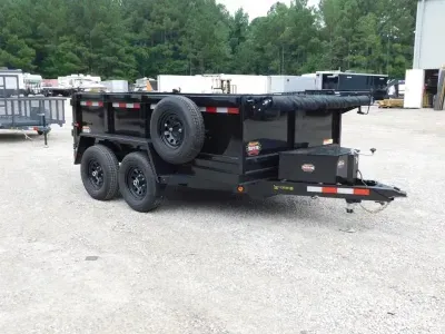 2027 Covered Wagon Trailers Covered Wagon Prospector 6x10 with 24" Sides and Tarp