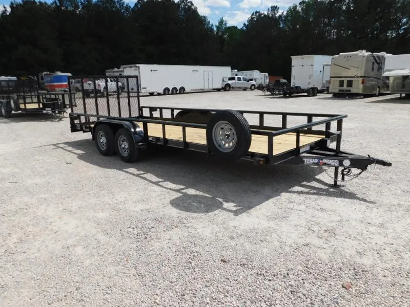 2026 Texas Bragg Trailers Texas Bragg 20P Commercial Grade with Heavy Duty Rear Tailgate