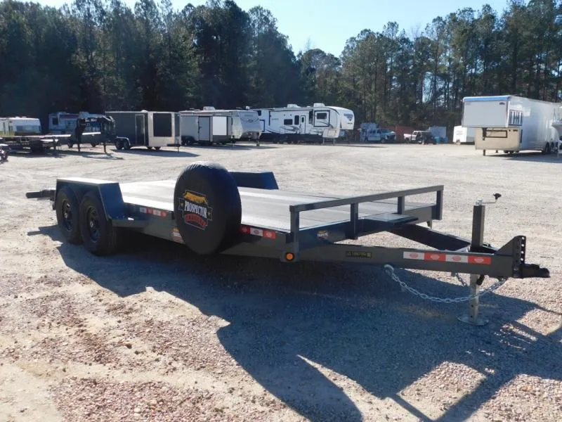 2026 Covered Wagon Trailers Prospector 20' Equipment Trailer with Slide In Ramps and 7K axles