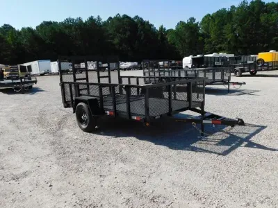 2027 Covered Wagon Trailers Covered Wagon Prospector 6.5'X10' with 24" Expanded Metal Sides Heavy Du