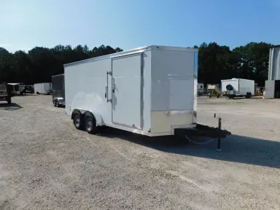2027 Covered Wagon Trailers Covered Wagon Gold Series 7x16 Vnose with Ramp Door