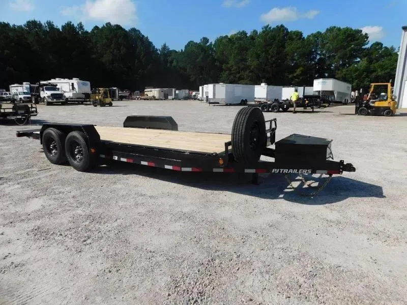 2026 PJ Trailers TF 20' Full Powered Tilt with 7k Axles Equipment Trailer