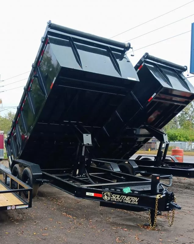 2026 Southern Utility 7X14 TA 4' SIDES Dump Trailer