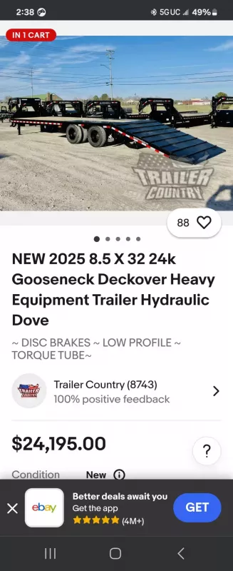 used Goose Bodies PJ Trailers  for sale, in Clinton, MD Thumbnail 2