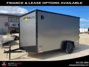 2026 Stealth Trailers 6' X 12' V-Nose Rear Ramp Door Cargo Trailer 