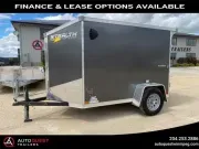 2025 Stealth Trailers 5' X 8' V-Nose Rear Ramp Door 