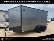 2026 Stealth Trailers 7' X 14' V-Nose Rear Ramp Door Cargo Trailer 